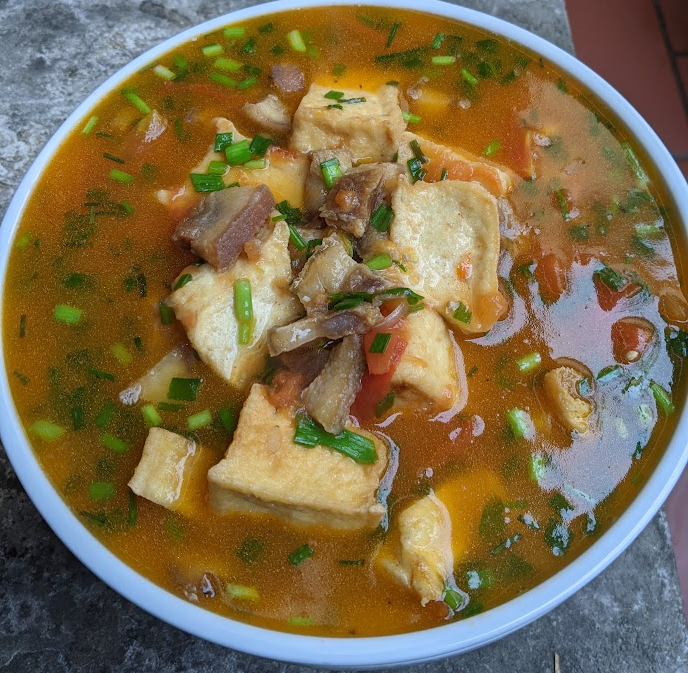 Cách chế biến Đậu phụ sốt tóp mỡ