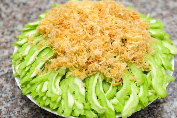 Cách chế biến Mướp đắng ruốc đá